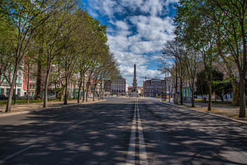 Obraz premium view of Lisbon Downtown