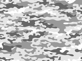 Winter camouflage is seamless. For hunting and fishing.Camo. Print