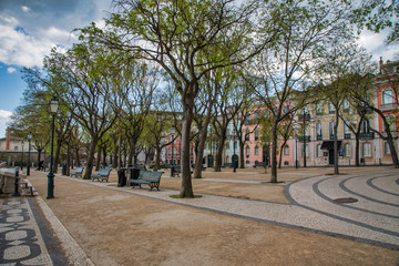 Sao Pedro de Alcantara viewpoint in Lisbon