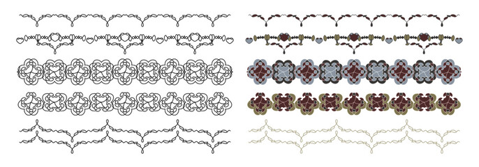 Obraz premium Frieze, Border. Decorative element. Vector.