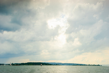 Oslo cloudy sea