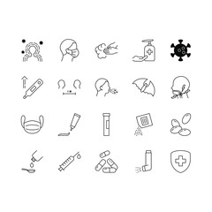 set of medical icons