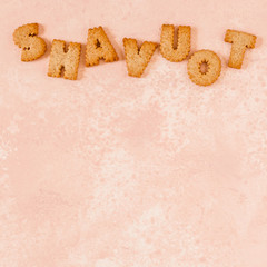 Crackers Arranged as a Word Shavout