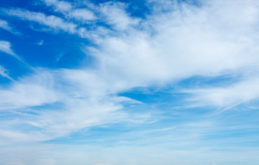 Naklejka na ściany i meble Full of blue sky with white beautiful clouds