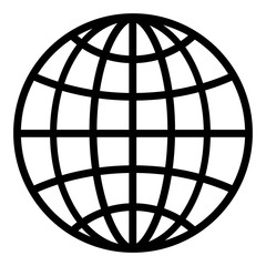 Globe icon. Planet earth icon vector illustration design.