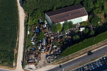 Photo aerienne de la campagne de l'Oise
