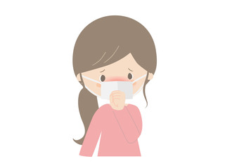 Woman having a cold