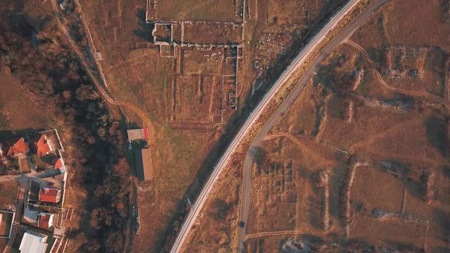 Ancient Roman City Doclea Landscape. Anticki Rimski Grad Duklja Podgorica