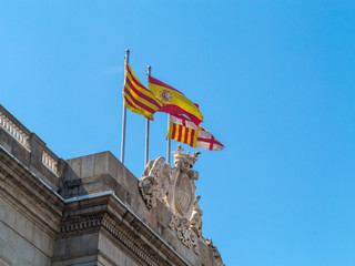 Bandiere Barcellona Spagna