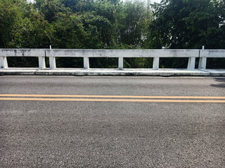 Roads and railings of reinforced concrete