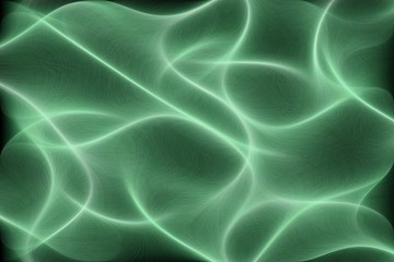 Energetic Abstract Flowing Green Lines Background