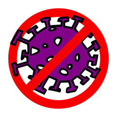 Stop coronavirus banner