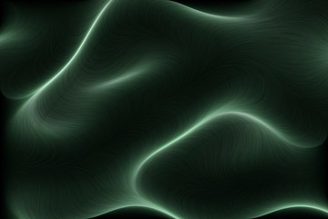 Abstract Flowing Green Lines Background