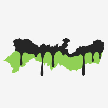 pernambuco; brazil; northeast; south america; latin america; brazilian; state; region; continent; country; map; polluted; dirty; chemical; disaster; catastrophe; geography; national; concept; petrol; 