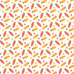 seamless carrot pattern and background vector illustration