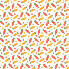 seamless carrot pattern and background vector illustration