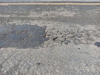 Road surface cracks are broken by a very long service life.