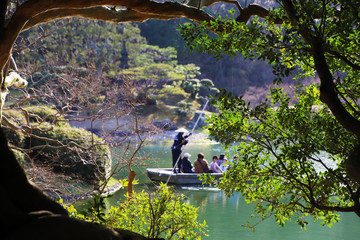 栗林公園の渡し船