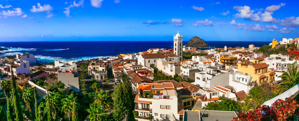 Tenerife island travel - coastal colonial town Garachico. Canary islands of Spain
