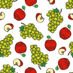 apple and grape pattern
