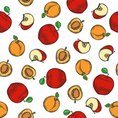 apple and apricot pattern