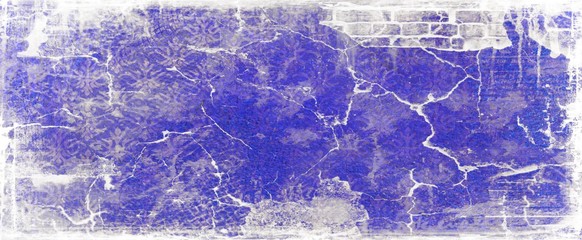 Abstract violet background with soft bright gold center glowing with light colors and dark blue green border with blurred mottled texture