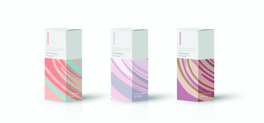 Box, packaging template for product vector design illustration.