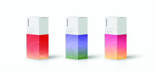 Box, packaging template for product vector design illustration.