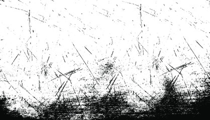 Scratched Grunge Urban Background Texture Vector. Dust Overlay Distress Grainy Grungy Effect. Distressed Backdrop Vector Illustration. Isolated Black on White Background. EPS 10.