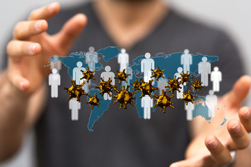 epidemic coronavirus 2019-nCoV, Novel Coronavirus Alert outbreak . Virus Covid 19-NCP. Spread of...