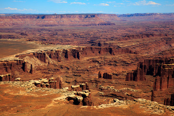 Utah / USA - August 11, 2015: Island In The Sky Canyolands National Park landscape, Utah, USA