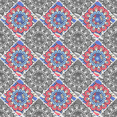 Seamless pattern. Vintage decorative elements