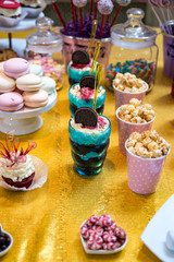 candy bar made of colorful sweets