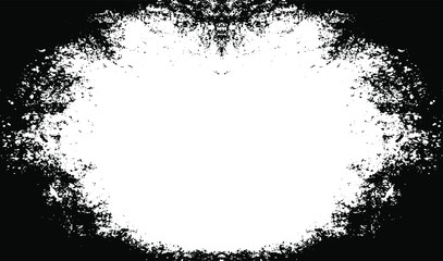 Scratched Frame. Grunge Urban Background Texture Vector. Dust Overlay. Distressed Grainy Grungy Framing Effect. Distressed Backdrop Vector Illustration. EPS 10.