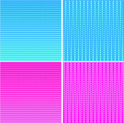 Baby Shower Card Design Vector Art - Hearts - point.  Decoritive pattern background