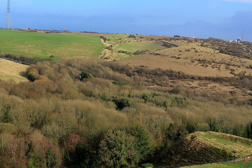 Fototapeta premium A view of the Fields overlooking the White Cliffs of Dover