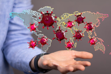 epidemic coronavirus 2019-nCoV, Novel Coronavirus Alert outbreak . Virus Covid 19-NCP. Spread of...