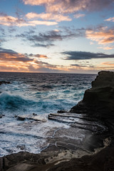 Dramatic sunrise at Lanai lookout, Coastline, Koko Head, Pacific Ocean