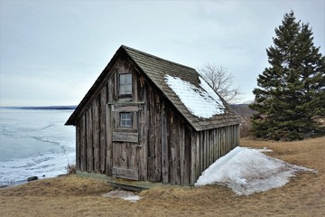 Abandoned Cottage on Lakeshore
