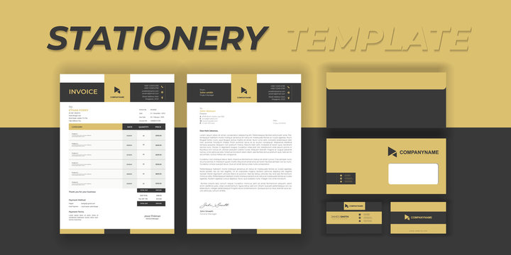 Corporate Branding Identity Stationery Template Design