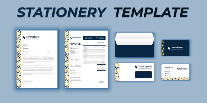 Corporate Branding Identity Stationery Template Design
