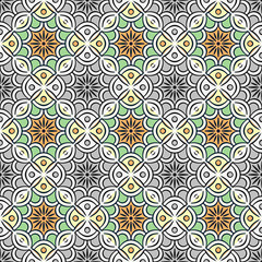 Seamless pattern. Vintage decorative elements