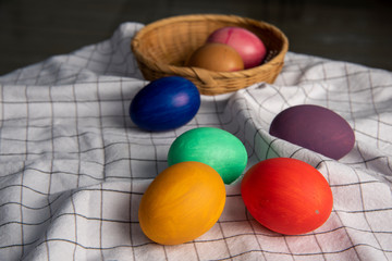 colorful easter eggs