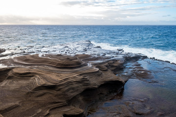 Dramatic sunrise at Lanai lookout, Coastline, Koko Head, Pacific Ocean