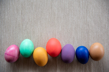 colorful easter eggs