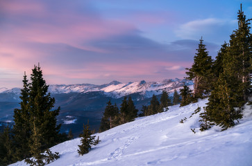 Fototapeta na wymiar Sunset over Colorado's Indian Peaks Wilderness