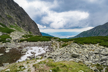 Panoramic view from the Red Pond 