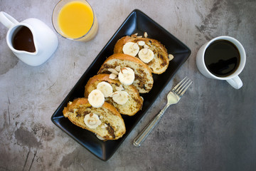 Almond Banana French Toast
