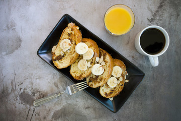 Almond Banana French Toast