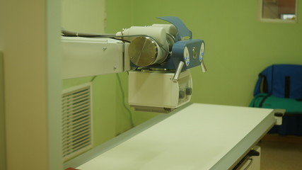 White x-ray machine in the diagnostics room